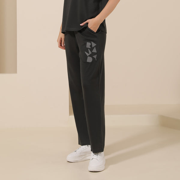 Women's wide-leg cotton trousers